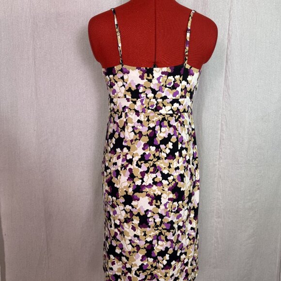 Ann Taylor LOFT Floral Tank Dress Petite Small PS Women's Sleeveless E426 - Picture 4 of 13